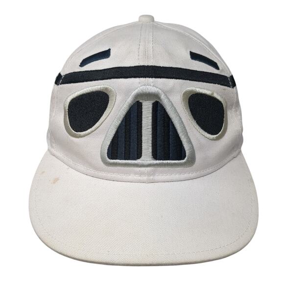 Angry Birds Star Wars Snapback Cap White One Size Adjustable Embroidered 6 Panel - Picture 1 of 11